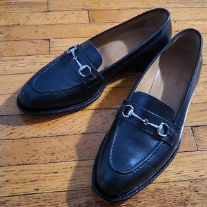 Meermin black leather loafers